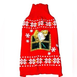 Christmas dog sweater, large